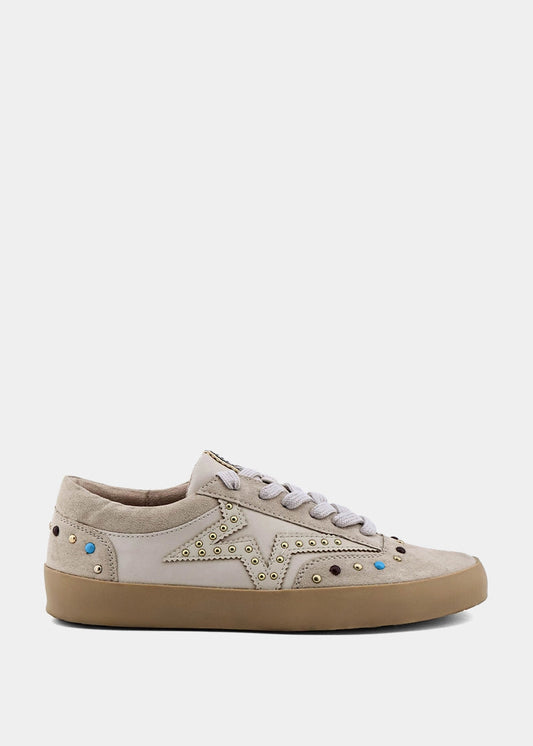 Sierra Light Grey Star Sneaker | Women's Sneakers - LIGHT GREY | SHUSHOP