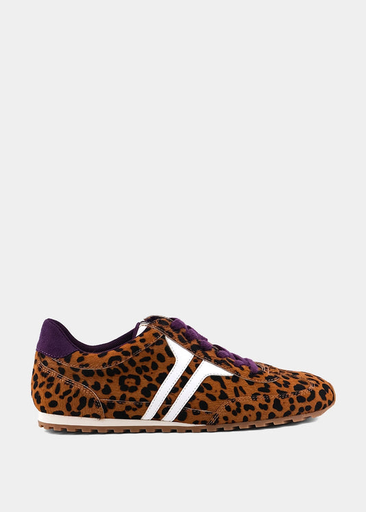 Sarah Leopard Hair Sneaker - Retro Low Top - LEOPARD HAIR | SHUSHOP