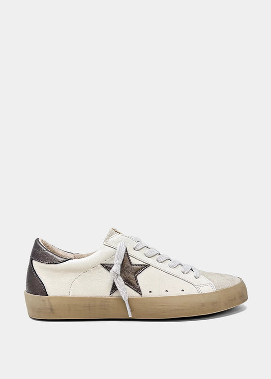 Paula Graphite Retro Star Sneaker - GRAPHITE | SHUSHOP
