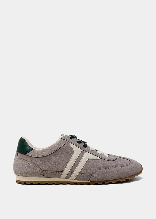 Sarah Taupe Suede Sneaker - Retro Low Top - TAUPE SUEDE | SHUSHOP