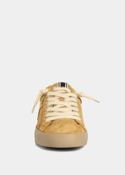 PANDORA Studded Sneaker - CAMEL SUEDE | SHUSHOP