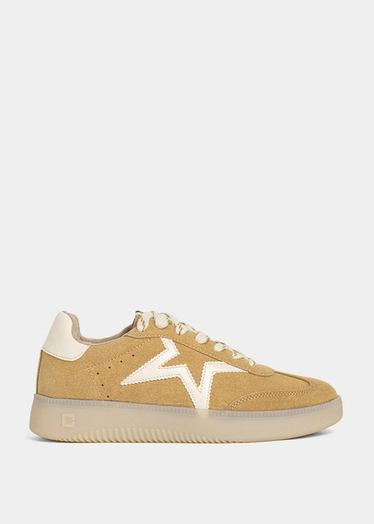 PEACHES Platform Sneaker - CAMEL SUEDE | SHUSHOP