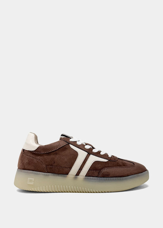 POPPY Platform Sneaker for Women | Retro Low-Top Sneaker - TAUPE SUEDE | SHUSHOP