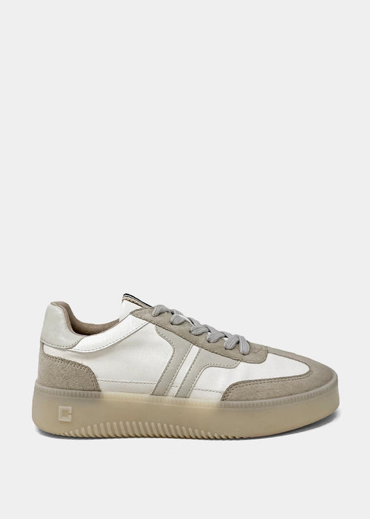 POPPY Platform Sneaker for Women | Retro Low-Top Sneaker - WHITE | SHUSHOP