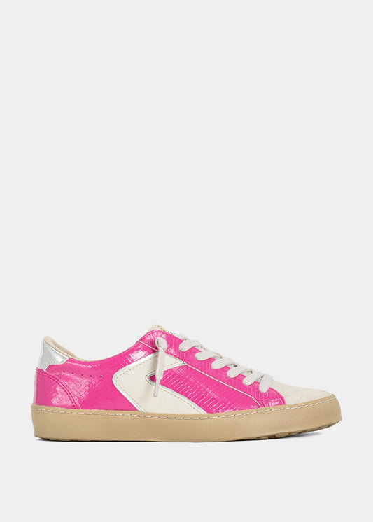 ROBBIE Hot Pink Snake – Girls’ Bold Pink Sneakers - HOT PINK SNAKE | SHUSHOP