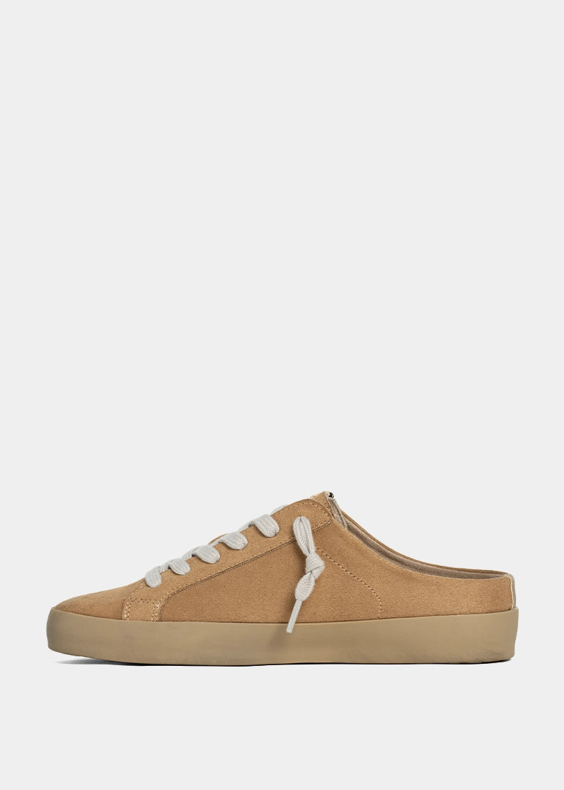 POLKA Beige Suede Mule Sneaker - BEIGE SUEDE | SHUSHOP