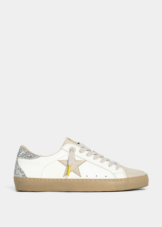 PAULA Silver Grey Glitter Sneaker - SILVER GREY | SHUSHOP