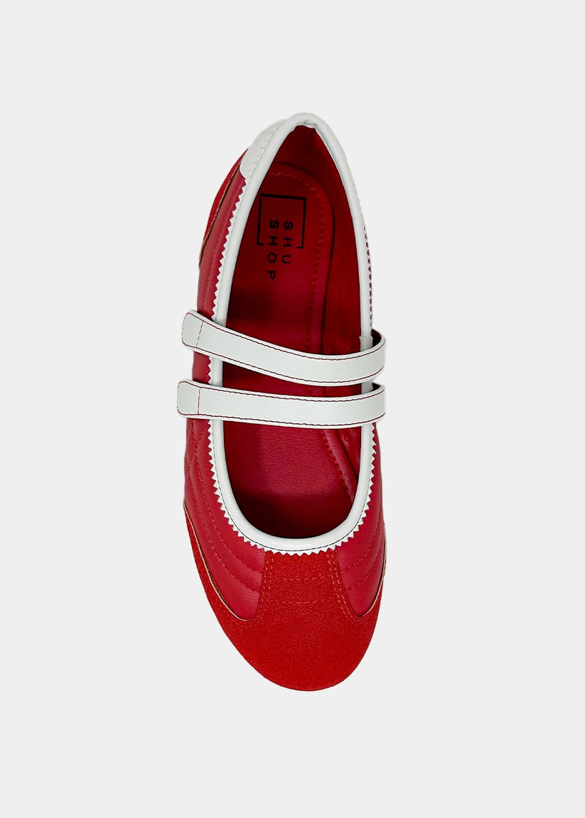 Salome RED Ballet Flats - RED | SHUSHOP
