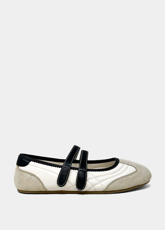 Salome Bone Ballet Flats - BONE | SHUSHOP
