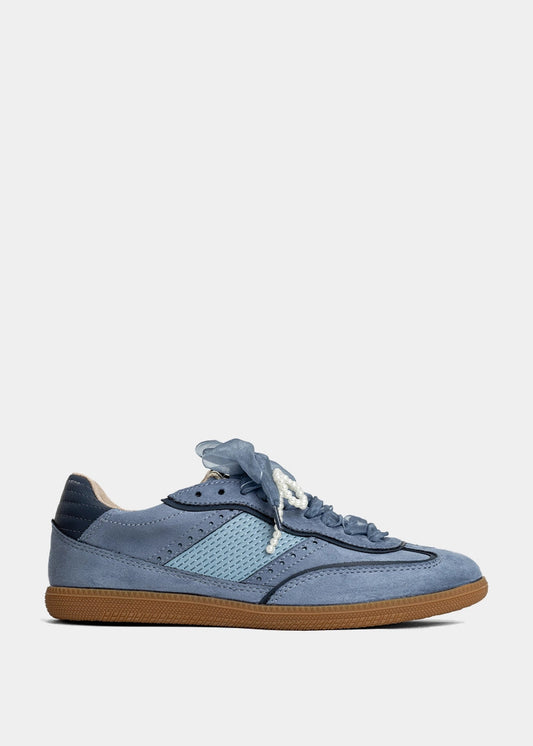 Sophie Blue Suede Sneakers - BLUE | SHUSHOP
