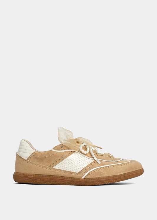 Sophie Taupe Retro Sneaker - TAUPE | SHUSHOP