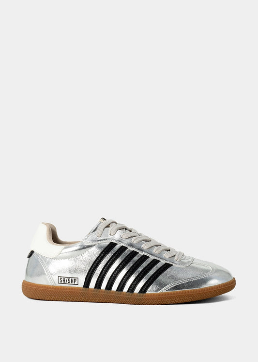 Stevie Silver Sneaker - SILVER | SHUSHOP