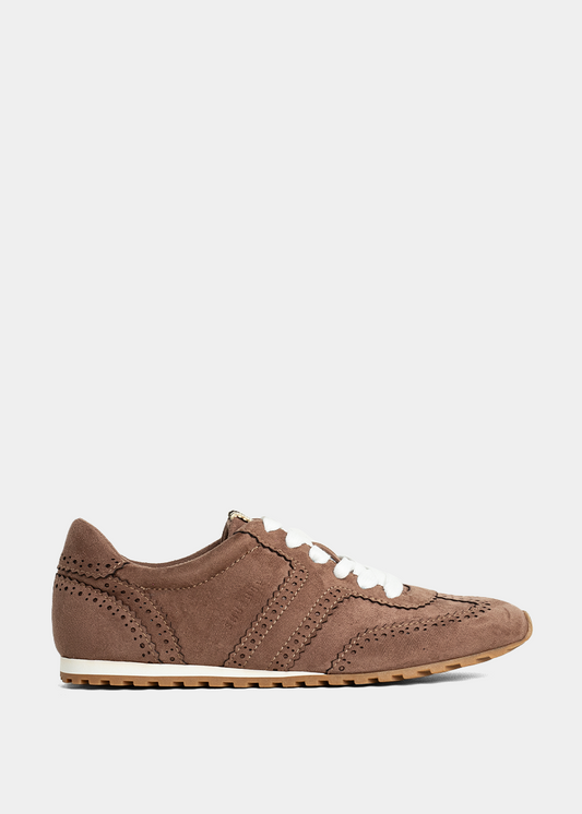 PENELOPE Taupe Suede Sneaker - TAUPE SUEDE | SHUSHOP