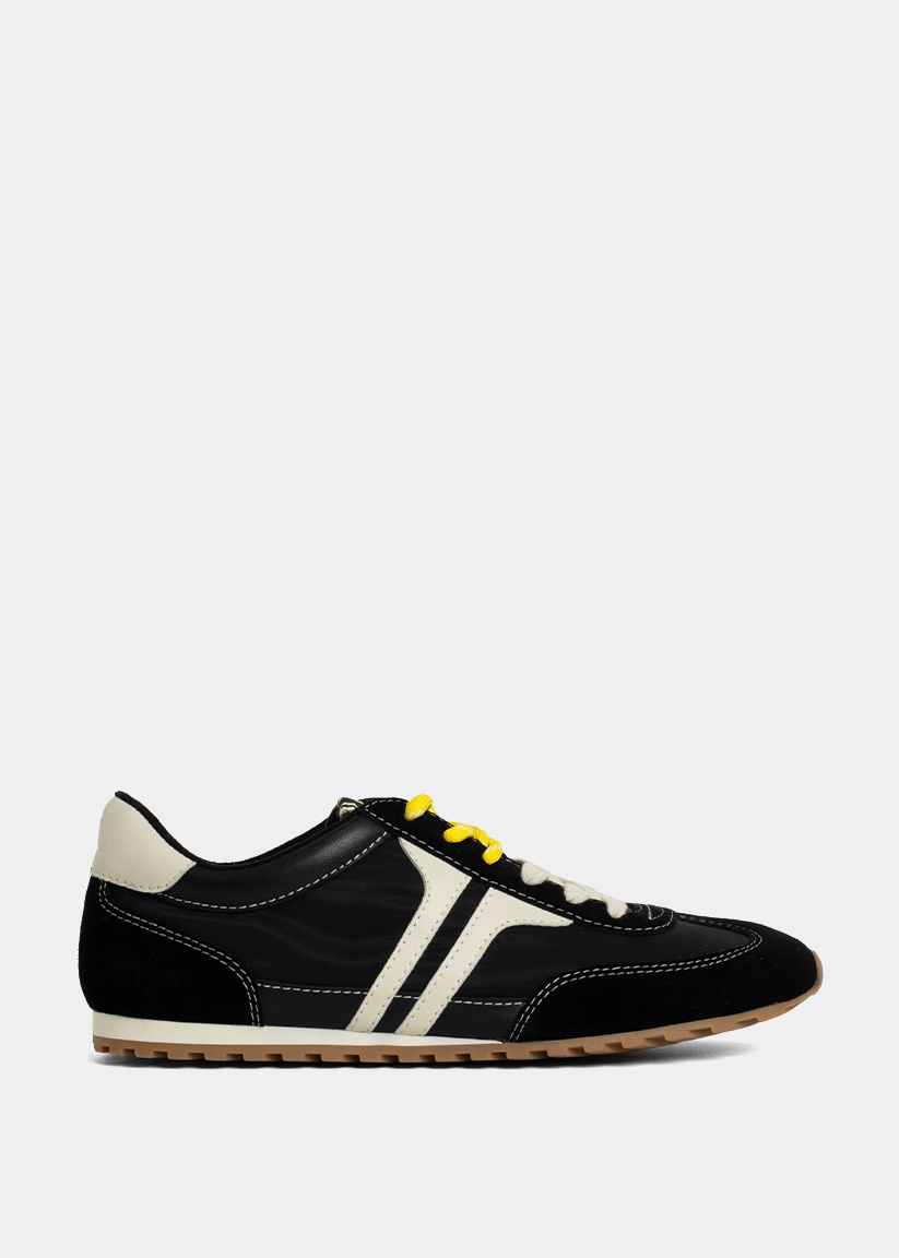 SARAH Black Sneaker - BLACK | SHUSHOP
