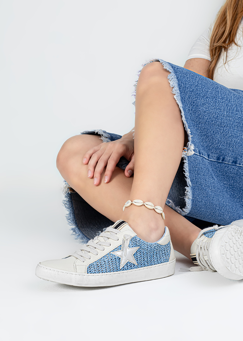 PAULA - BLUE WOVEN | SHUSHOP