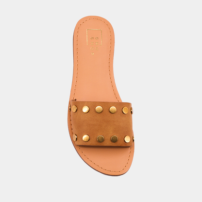 BERNADETTE SANDALS - CAMEL | SHUSHOP