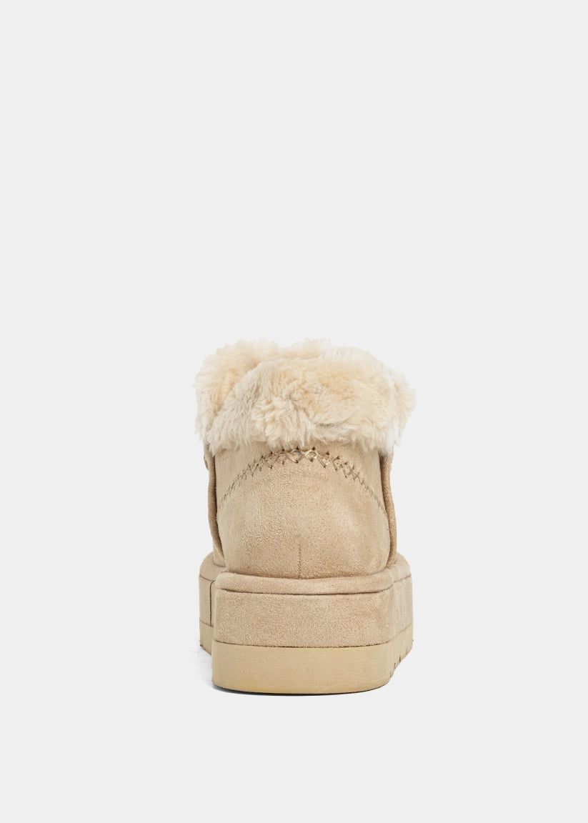 Ulla Bone Suede Platform Bootie - BONE SUEDE | SHUSHOP