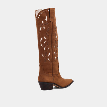 ZOOEY - BROWN SUEDE | SHUSHOP