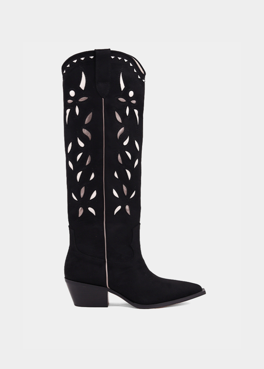 ZOOEY - BLACK SUEDE | SHUSHOP