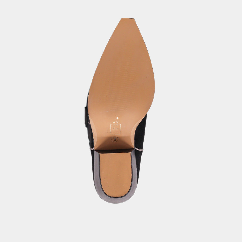 ZOOEY - BLACK SUEDE | SHUSHOP