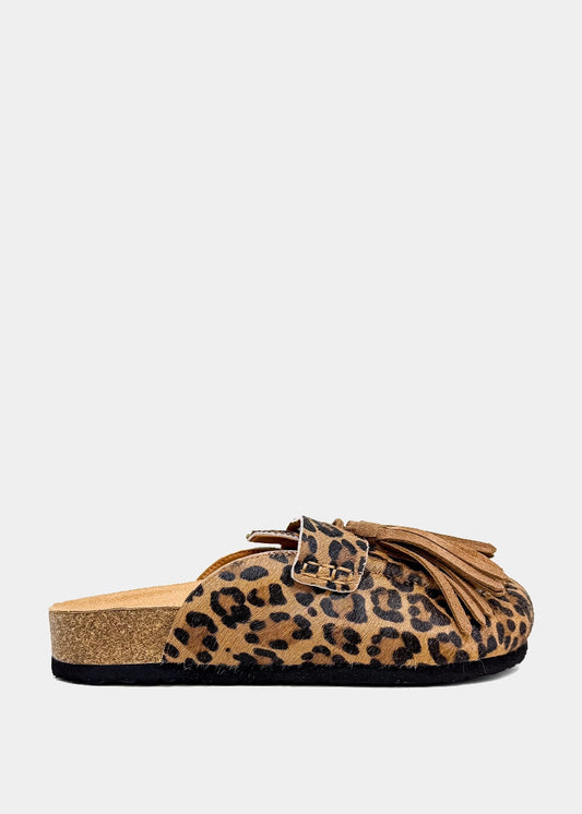 Ariana Leopard Hair Mule | Women's Leopard Clogs - LEOPARD HAIR | SHUSHOP
