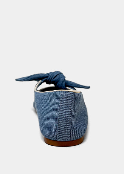 APRIL Flat Shoes | Chic Everyday Flats for Women - DENIM | SHUSHOP