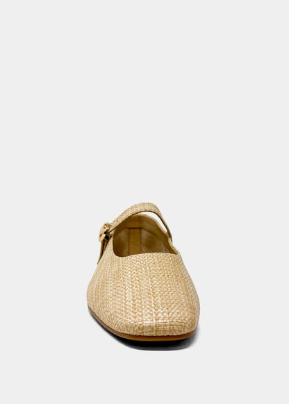 ANNABELLE Natural Woven – Raffia Ballet Flats for Girls - NATURAL WOVEN | SHUSHOP