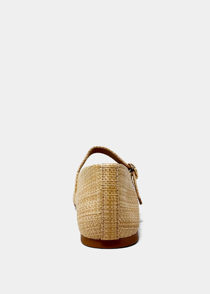 ANNABELLE Natural Woven – Raffia Ballet Flats for Girls - NATURAL WOVEN | SHUSHOP
