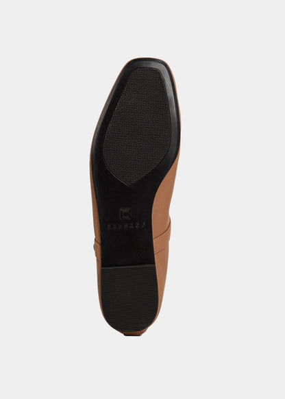 ANNABELLE Camel Flat with Buckle - CAMEL | SHUSHOP