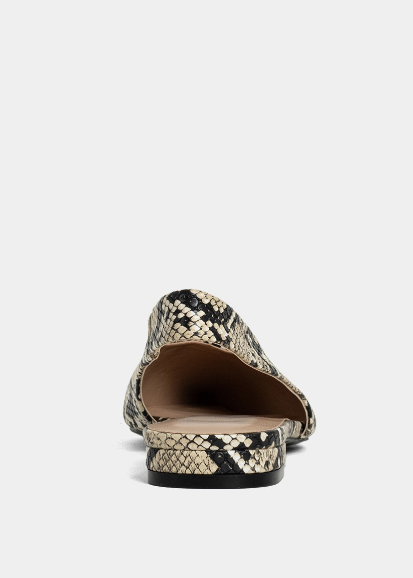 Amelia Snake Slingback Flats - SNAKE | SHUSHOP