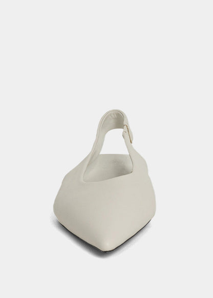 Amelia Bone Slingback Flats - BONE | SHUSHOP