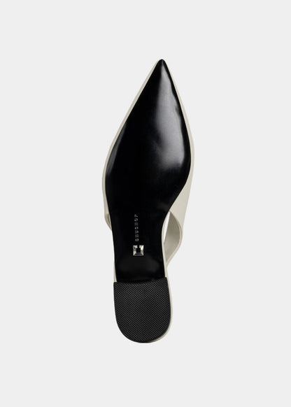 Amelia Bone Slingback Flats - BONE | SHUSHOP