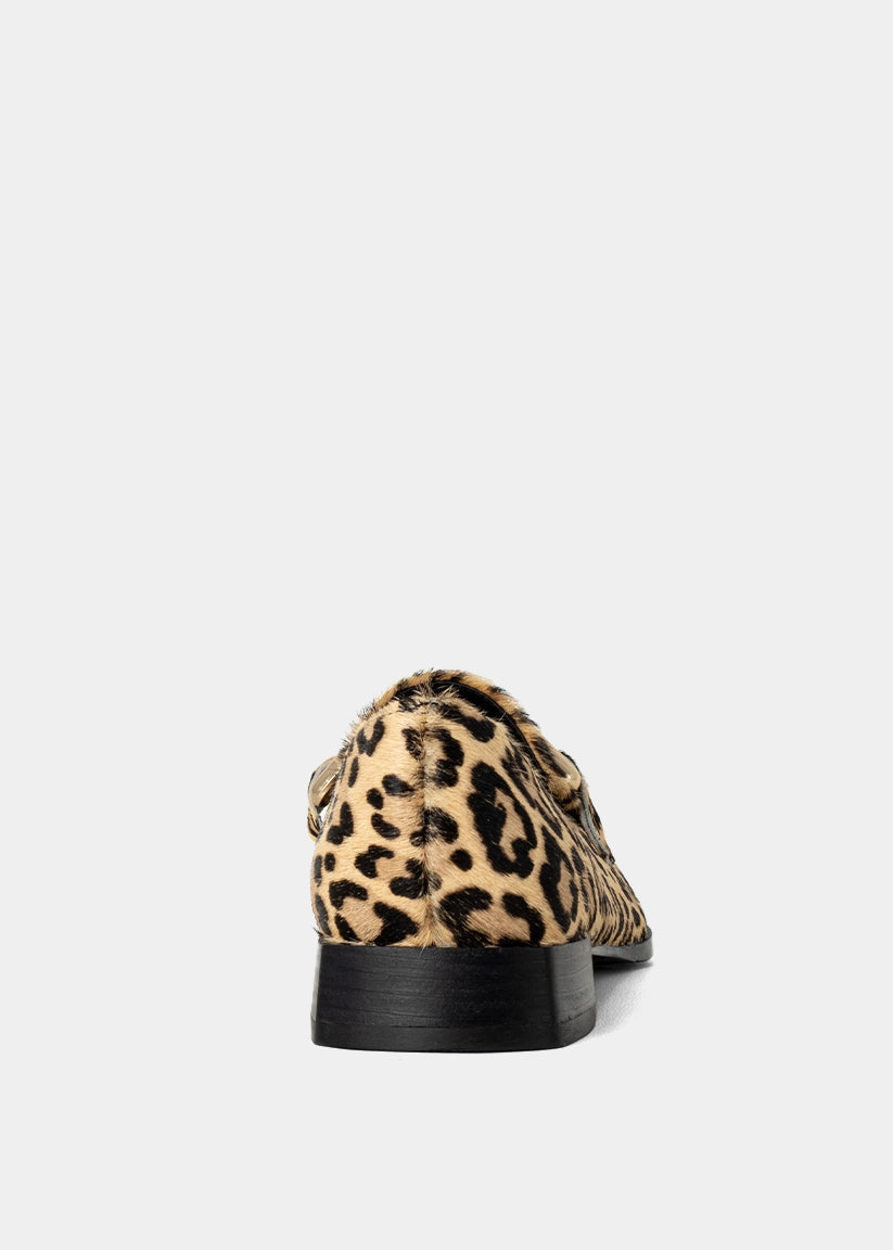 THERESE Leopard Hair Loafers - LEOPARD HAIR | SHUSHOP