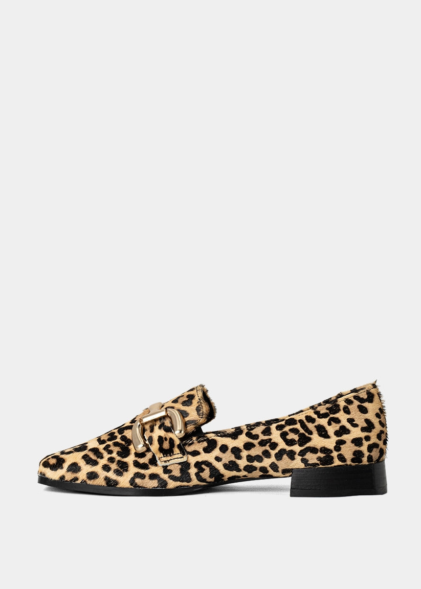 THERESE Leopard Hair Loafers - LEOPARD HAIR | SHUSHOP