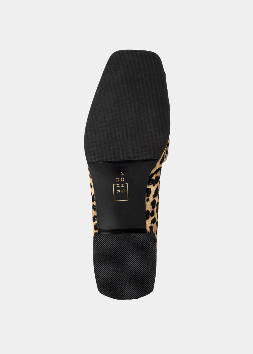 THERESE Leopard Hair Loafers - LEOPARD HAIR | SHUSHOP