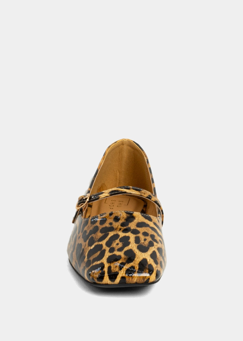ADELE Leopard Print Ballet Flat - LEOPARD PRINT | SHUSHOP