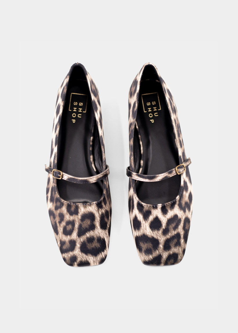 ADELE - LEOPARD SATIN | SHUSHOP