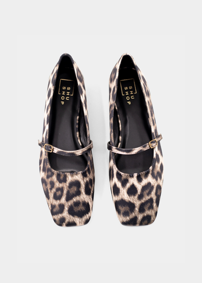 ADELE - LEOPARD SATIN | SHUSHOP