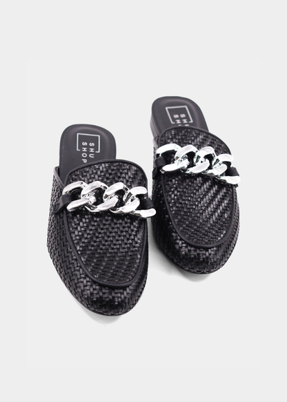 ALEXIS - BLACK WOVEN | SHUSHOP