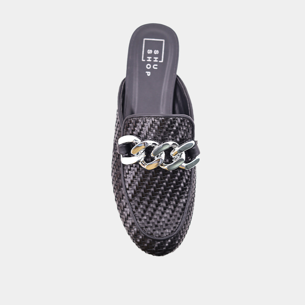 ALEXIS - BLACK WOVEN | SHUSHOP