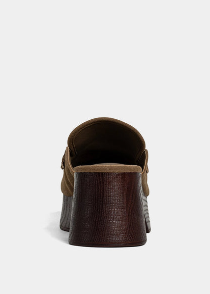 Luella Taupe Platform Clog - TAUPE | SHUSHOP