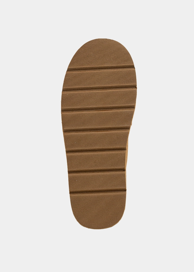 Tulsa Camel Suede Platform Mule - CAMEL SUEDE | SHUSHOP