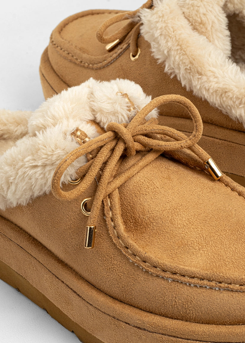 Tulsa Camel Suede Platform Mule - CAMEL SUEDE | SHUSHOP