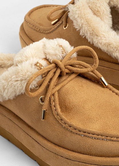 Tulsa Camel Suede Platform Mule - CAMEL SUEDE | SHUSHOP