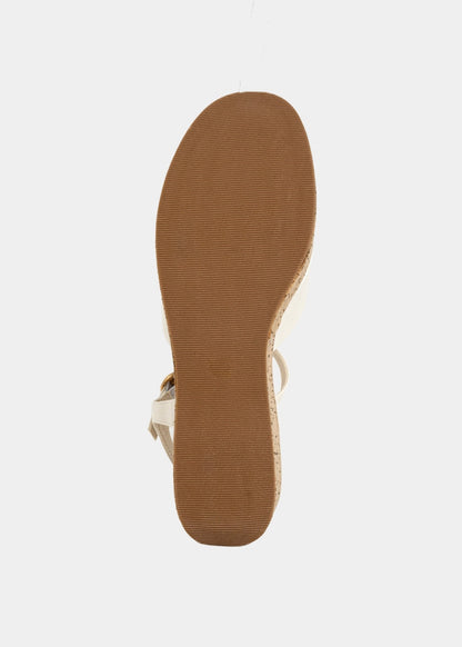 INDIANA Bone Platform Sandals - BONE | SHUSHOP