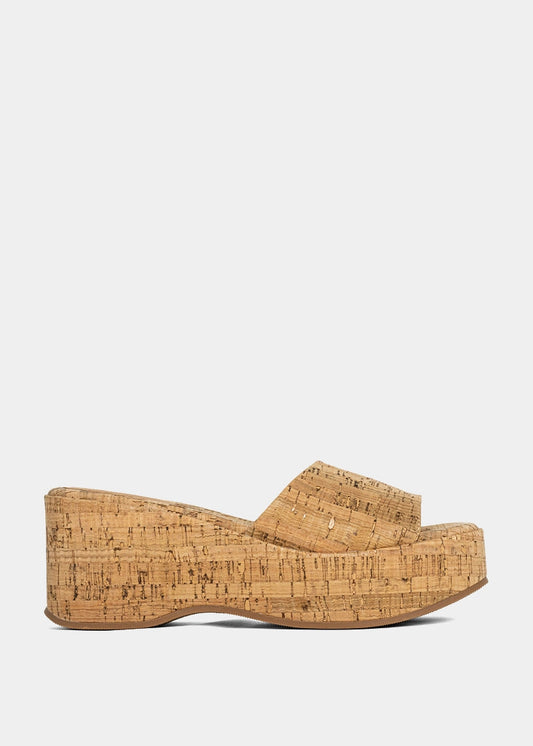 IVY Cork Platform Sandals – Comfy & Chic Summer Slides - CORK | SHUSHOP