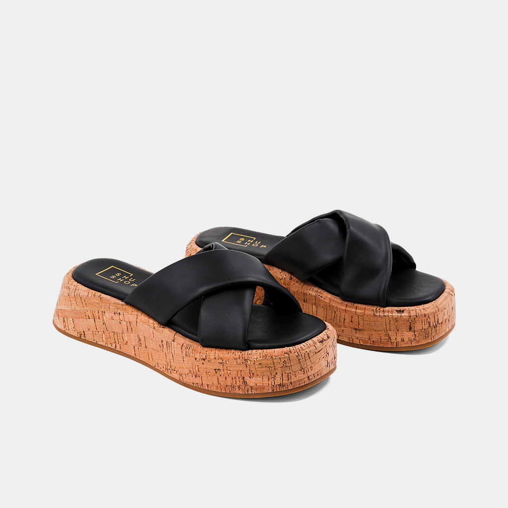 LYDIA SANDALS - BLACK | SHUSHOP
