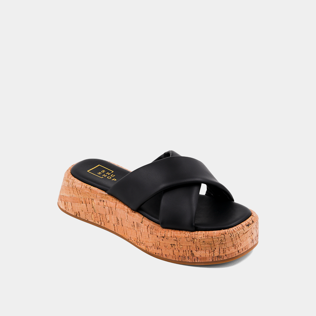 LYDIA SANDALS - BLACK | SHUSHOP