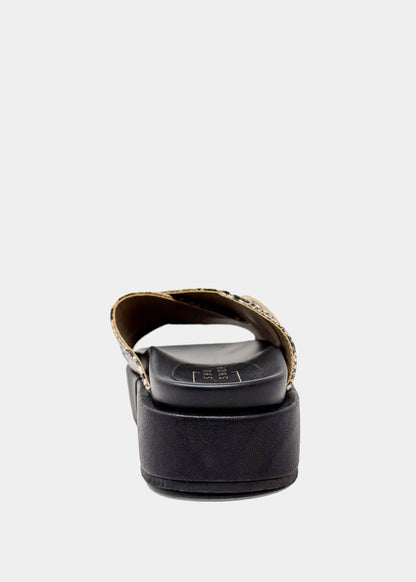 KATIE Platform Slide Sandal | Statement Flatform - SNAKE | SHUSHOP