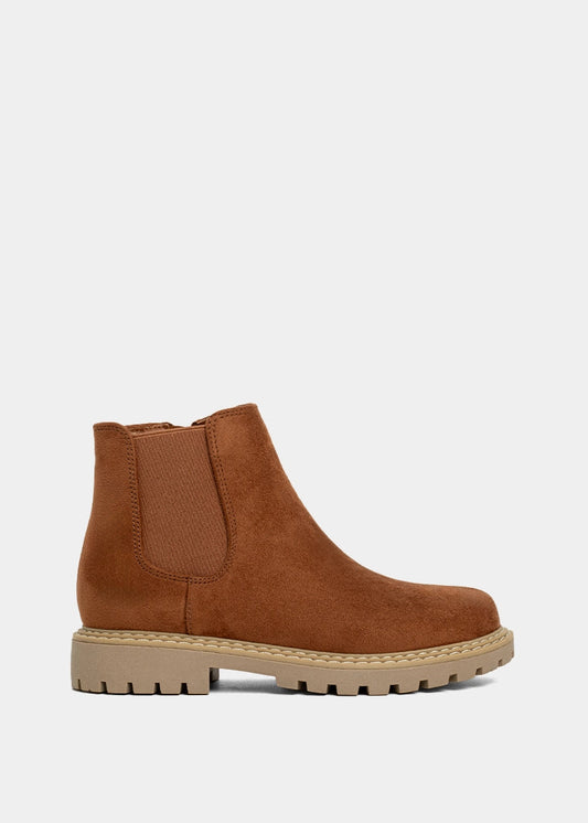 Zophie Mini Camel Suede Boot Kids - CAMEL SUEDE | SHUSHOP